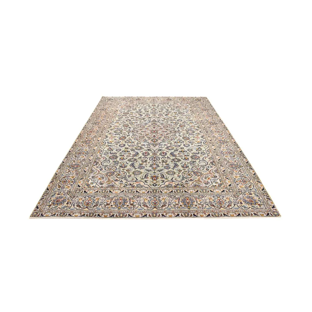 Persisk teppe - Keshan - 350 x 249 cm - mørk beige