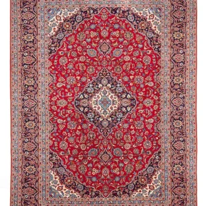 Persisk teppe - Keshan - 350 x 250 cm - rød
