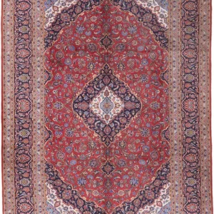 Persisk teppe - Keshan - 350 x 252 cm - rød