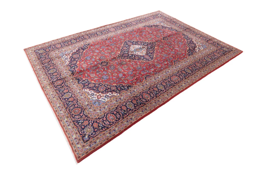 Persisk teppe - Keshan - 350 x 252 cm - rød
