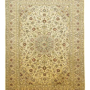 Persisk teppe - Keshan - 350 x 252 cm - beige