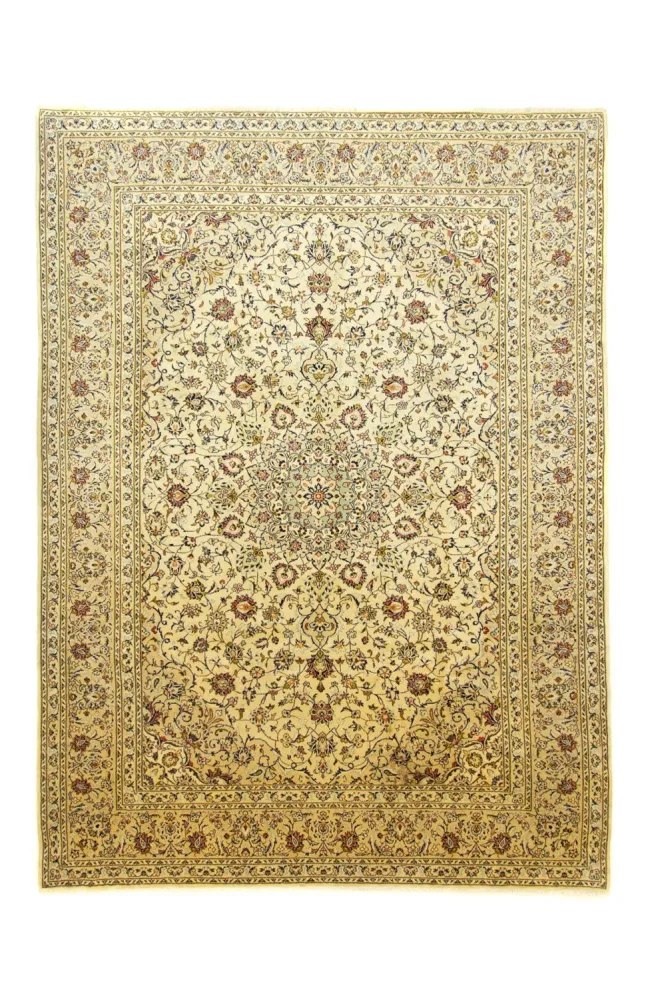 Persisk teppe - Keshan - 350 x 252 cm - beige