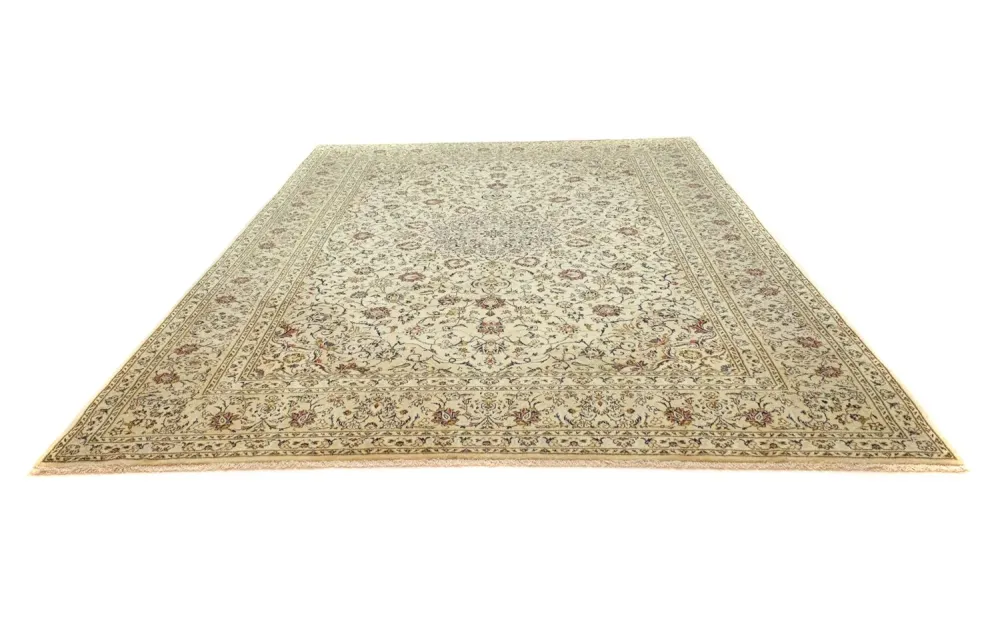 Persisk teppe - Keshan - 350 x 252 cm - beige