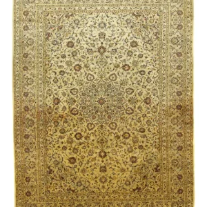Persisk teppe - Keshan - 350 x 254 cm - beige