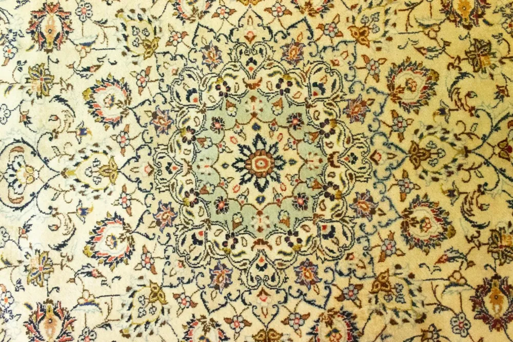 Persisk teppe - Keshan - 350 x 254 cm - beige