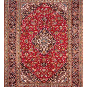 Persisk teppe - Keshan - 350 x 264 cm - rød