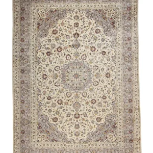 Persisk teppe - Keshan - 351 x 253 cm - beige