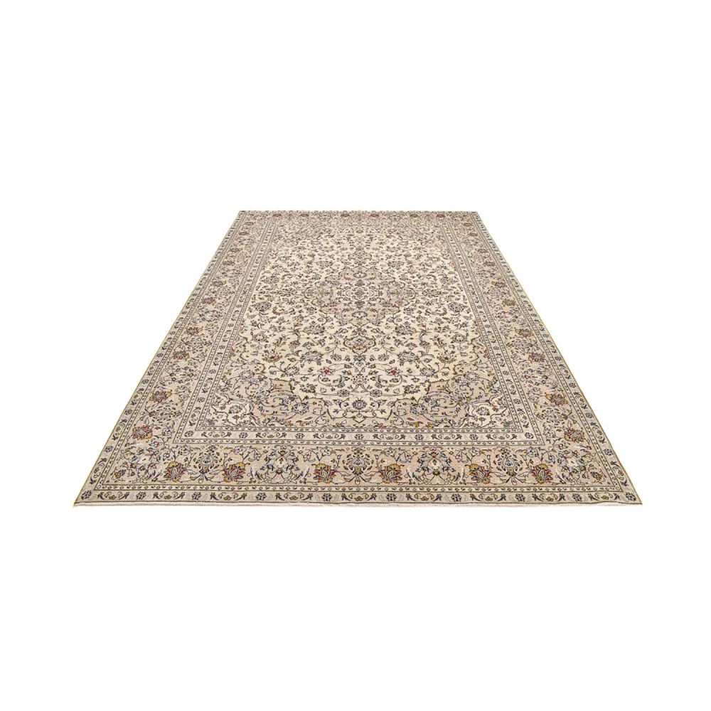 Persisk teppe - Keshan - 352 x 237 cm - lys beige