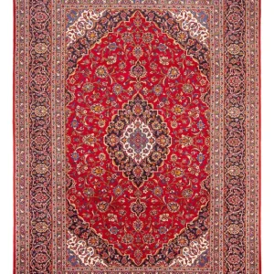 Persisk teppe - Keshan - 352 x 243 cm - rød