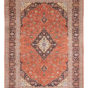 Persisk teppe - Keshan - 352 x 244 cm - rød
