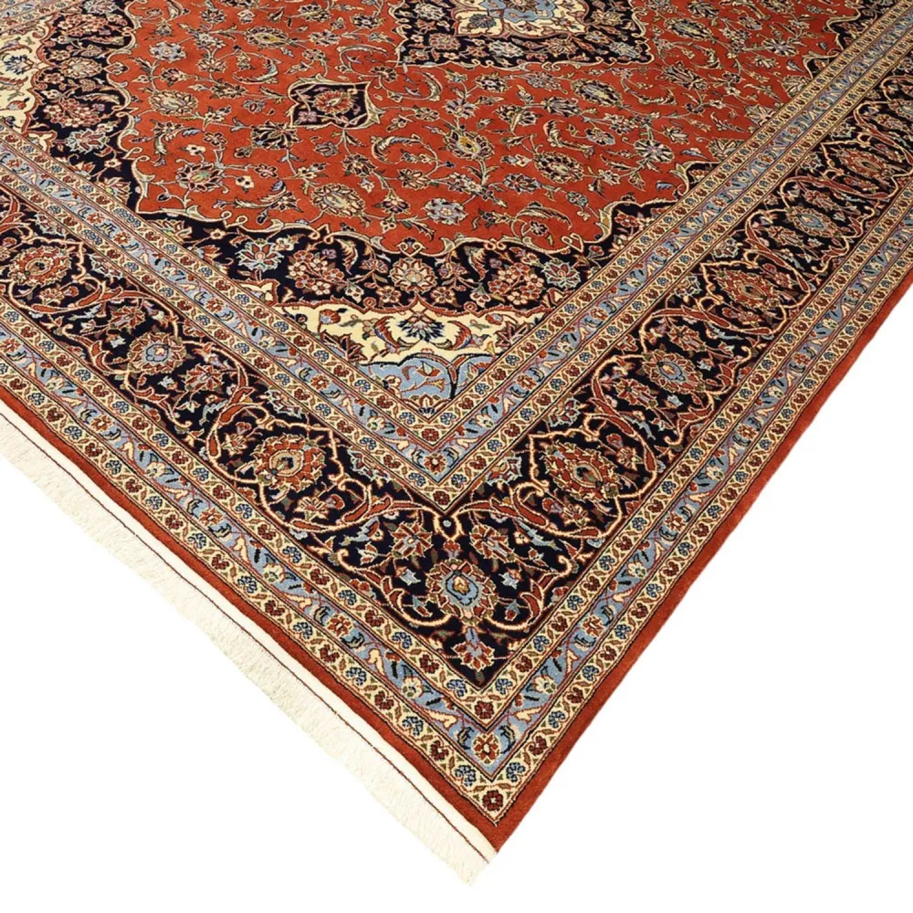 Persisk teppe - Keshan - 352 x 244 cm - rød