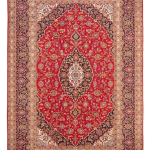 Persisk teppe - Keshan - 352 x 245 cm - rød