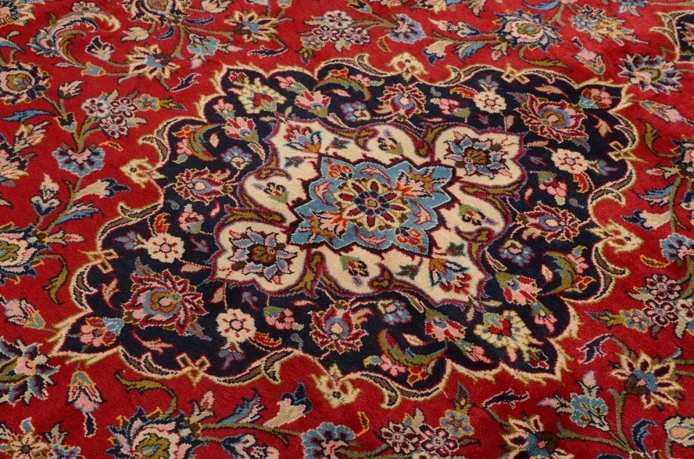 Persisk teppe - Keshan - 352 x 245 cm - rød