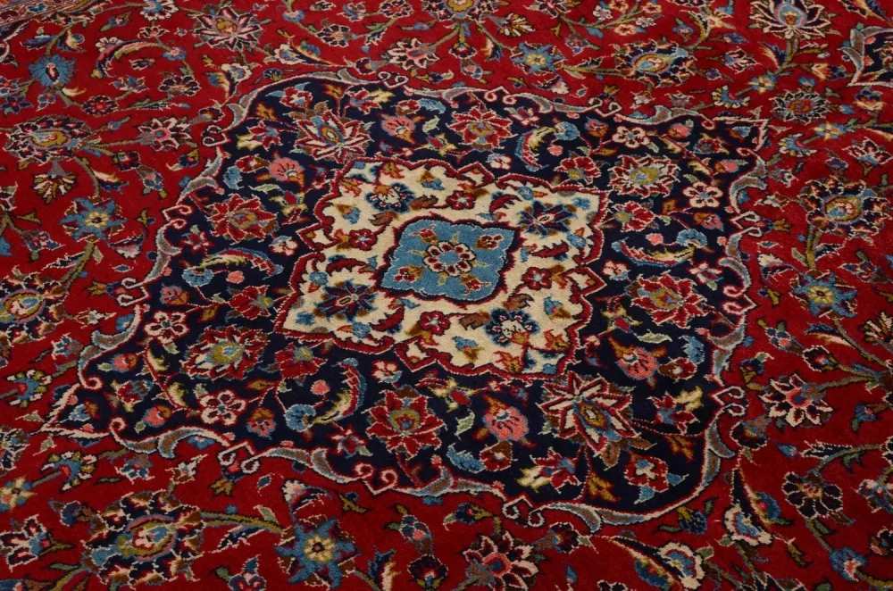 Persisk teppe - Keshan - 352 x 246 cm - rød