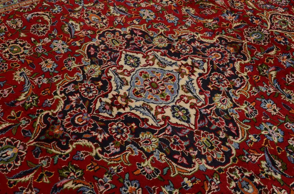 Persisk teppe - Keshan - 352 x 248 cm - rød