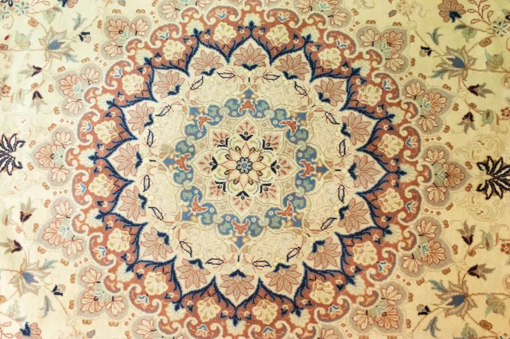 Persisk teppe - Keshan - 353 x 240 cm - beige