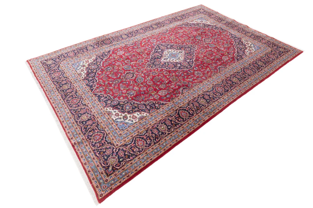 Persisk teppe - Keshan - 355 x 240 cm - rød
