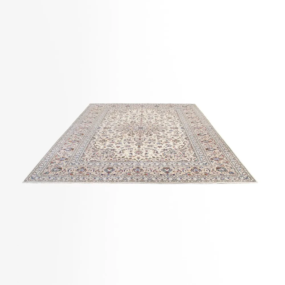 Persisk teppe - Keshan - 355 x 245 cm - beige