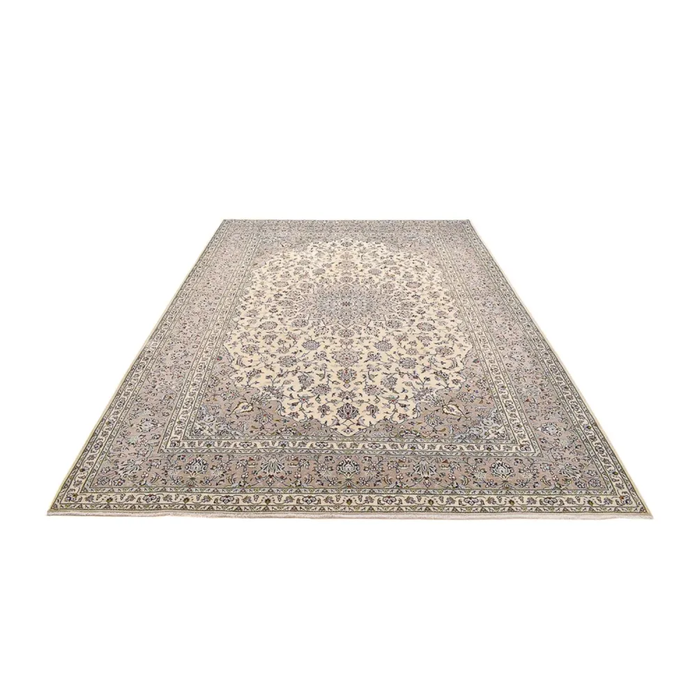 Persisk teppe - Keshan - 355 x 245 cm - mørk beige