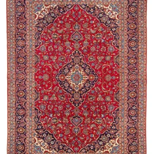 Persisk teppe - Keshan - 355 x 252 cm - rød