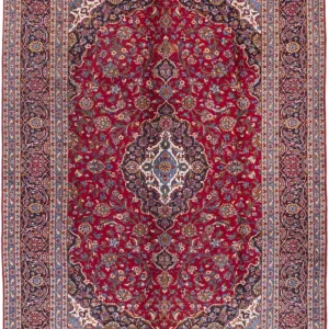 Persisk teppe - Keshan - 355 x 255 cm - rød