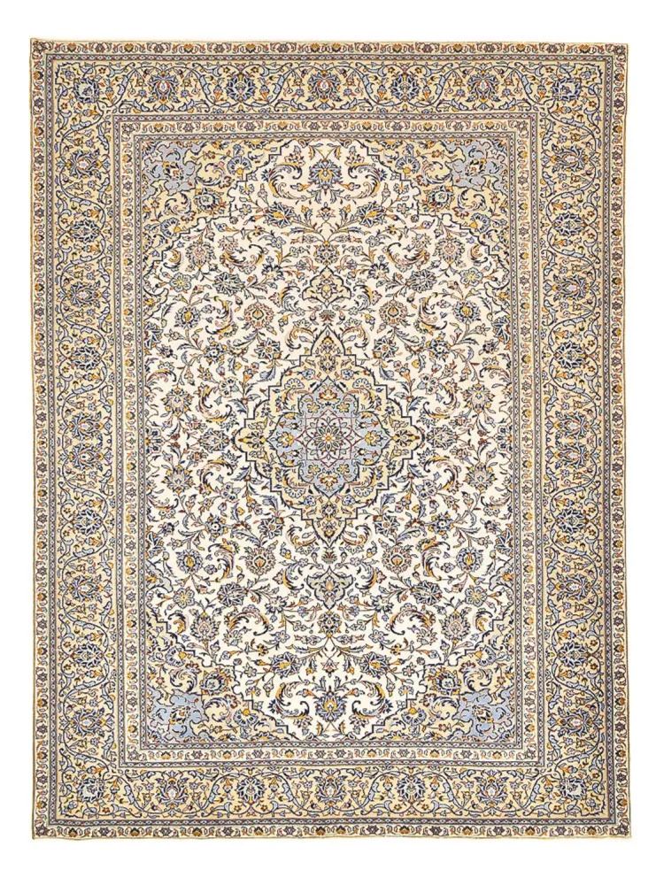 Persisk teppe - Keshan - 355 x 256 cm - lys beige