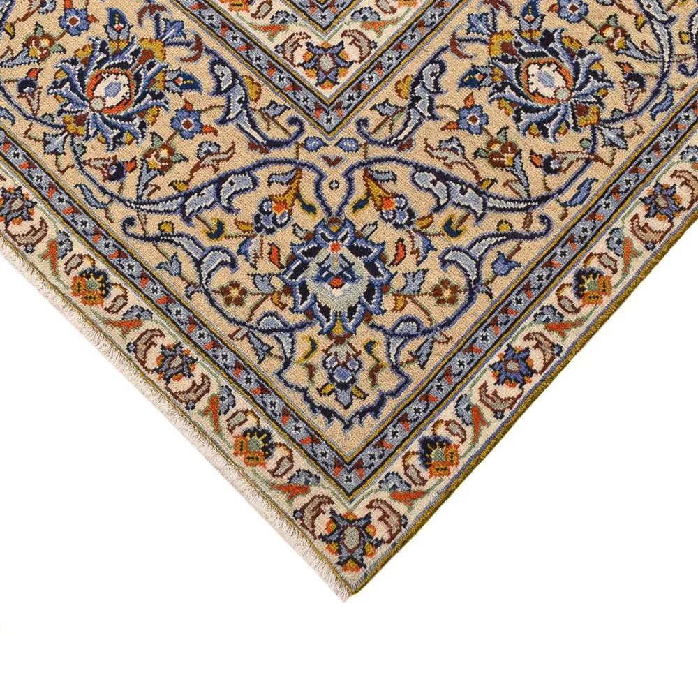 Persisk teppe - Keshan - 355 x 256 cm - lys beige