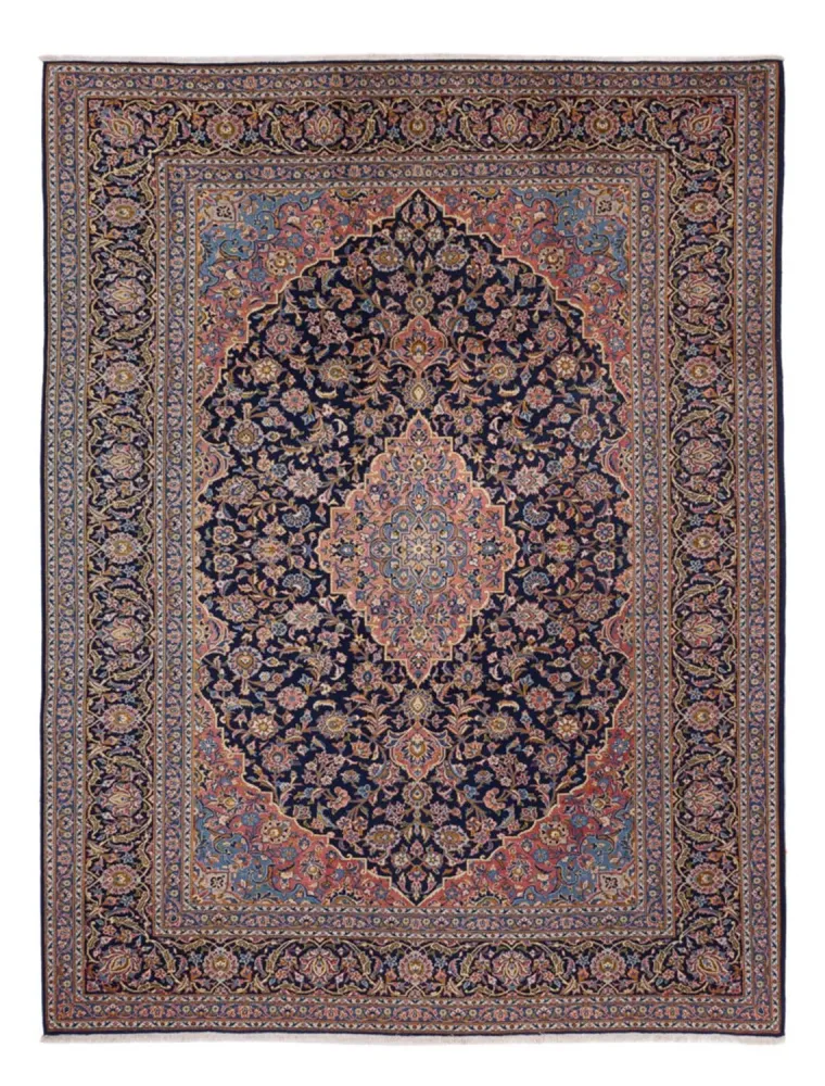 Persisk teppe - Keshan - 355 x 264 cm - mørk beige