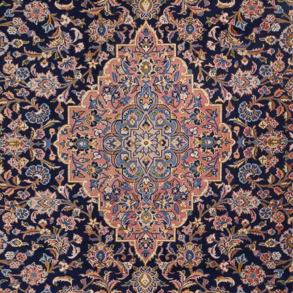 Persisk teppe - Keshan - 355 x 264 cm - mørk beige