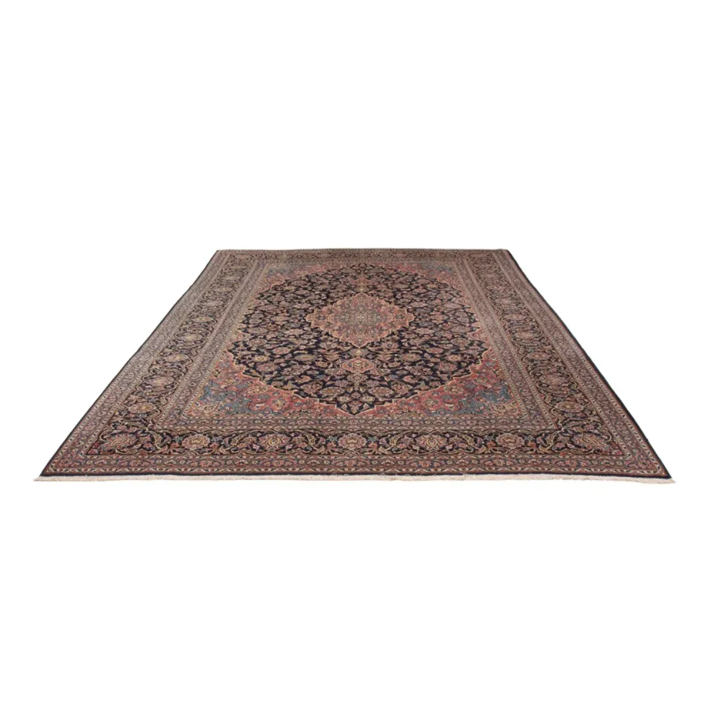 Persisk teppe - Keshan - 355 x 264 cm - mørk beige