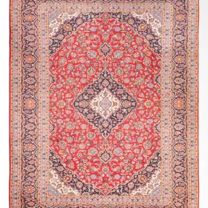 Persisk teppe - Keshan - 355 x 265 cm - rød