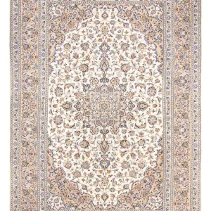 Persisk teppe - Keshan - 356 x 240 cm - krem