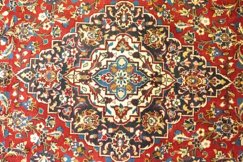 Persisk teppe - Keshan - 356 x 251 cm - rød