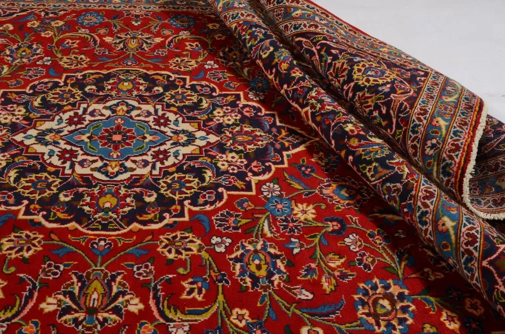 Persisk teppe - Keshan - 357 x 245 cm - rød