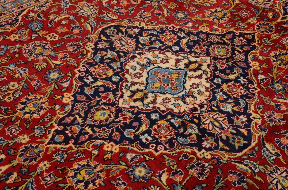 Persisk teppe - Keshan - 358 x 246 cm - rød