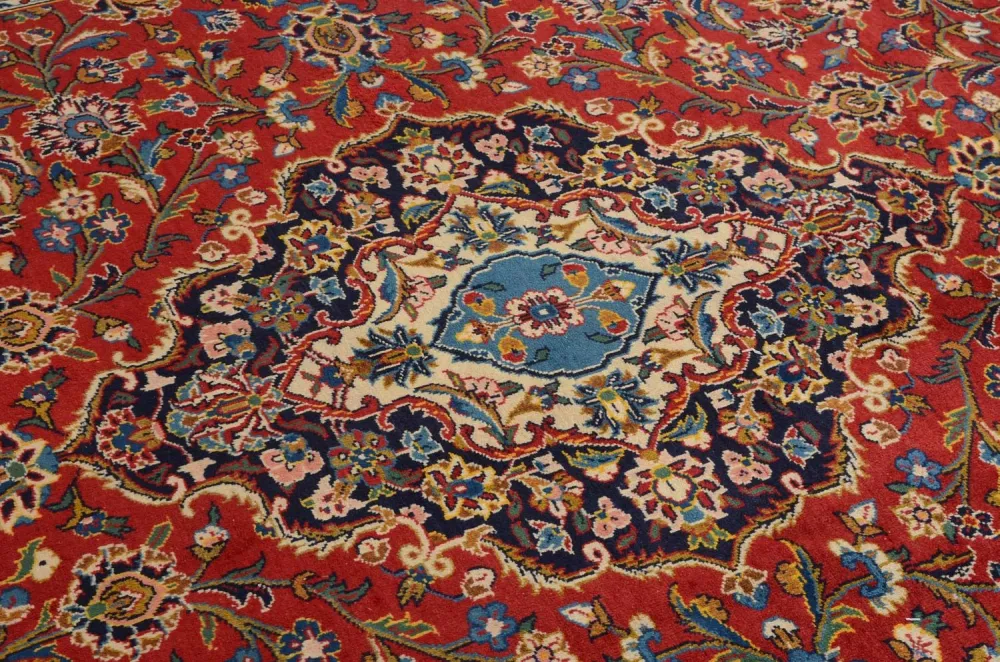 Persisk teppe - Keshan - 359 x 252 cm - rød