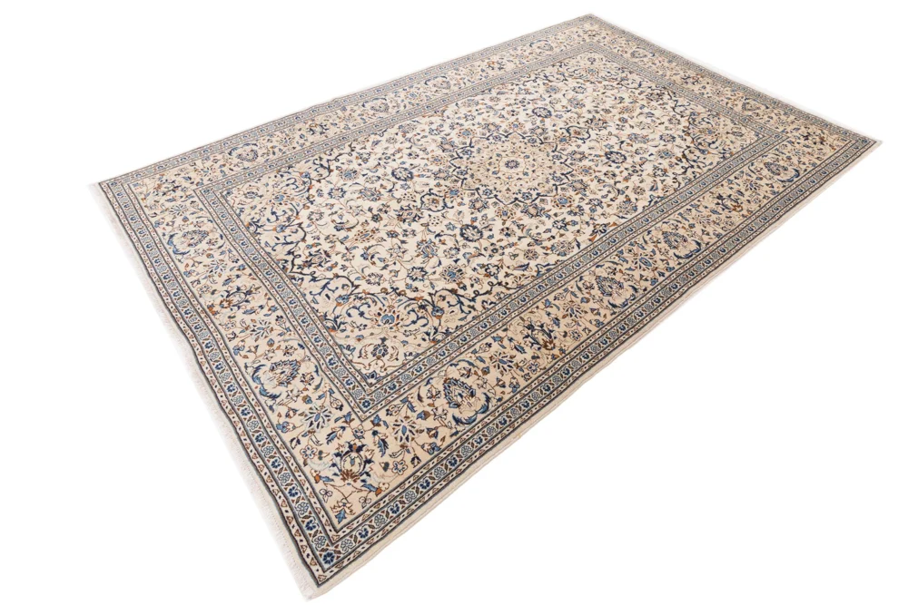 Persisk teppe - Keshan - 360 x 243 cm - krem