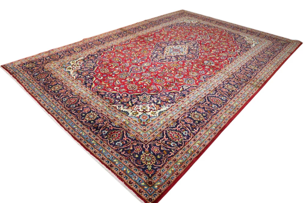 Persisk teppe - Keshan - 360 x 245 cm - rød