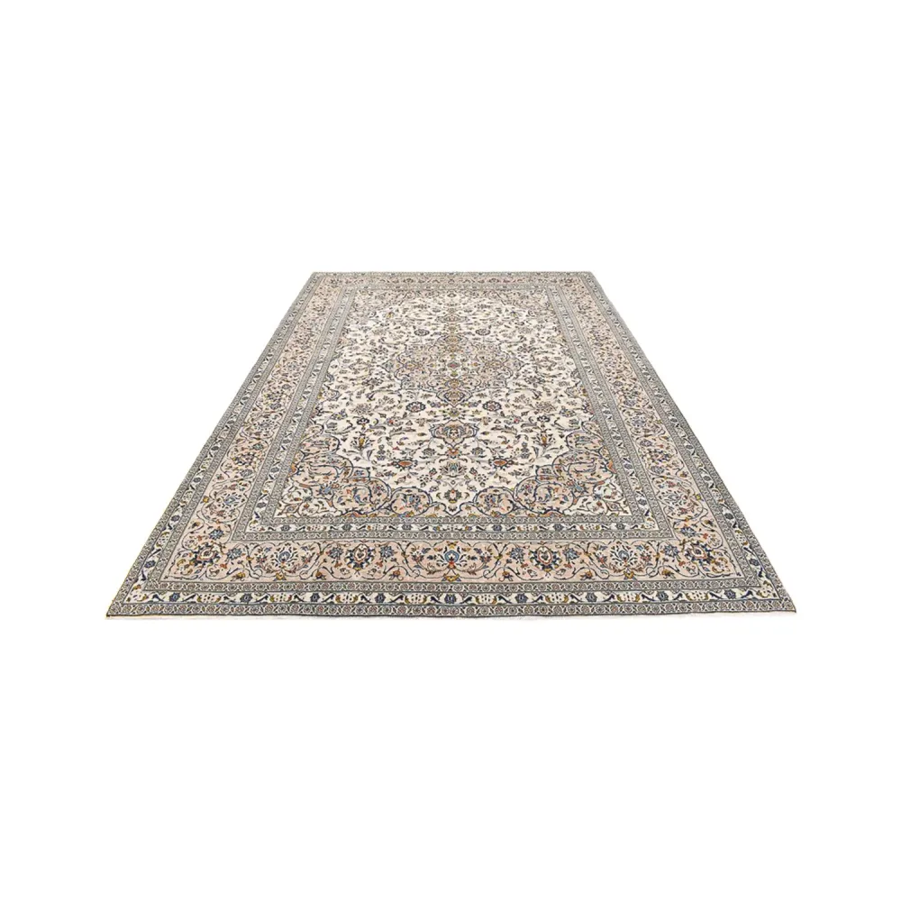 Persisk teppe - Keshan - 360 x 246 cm - lys beige
