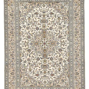 Persisk teppe - Keshan - 360 x 246 cm - lys beige