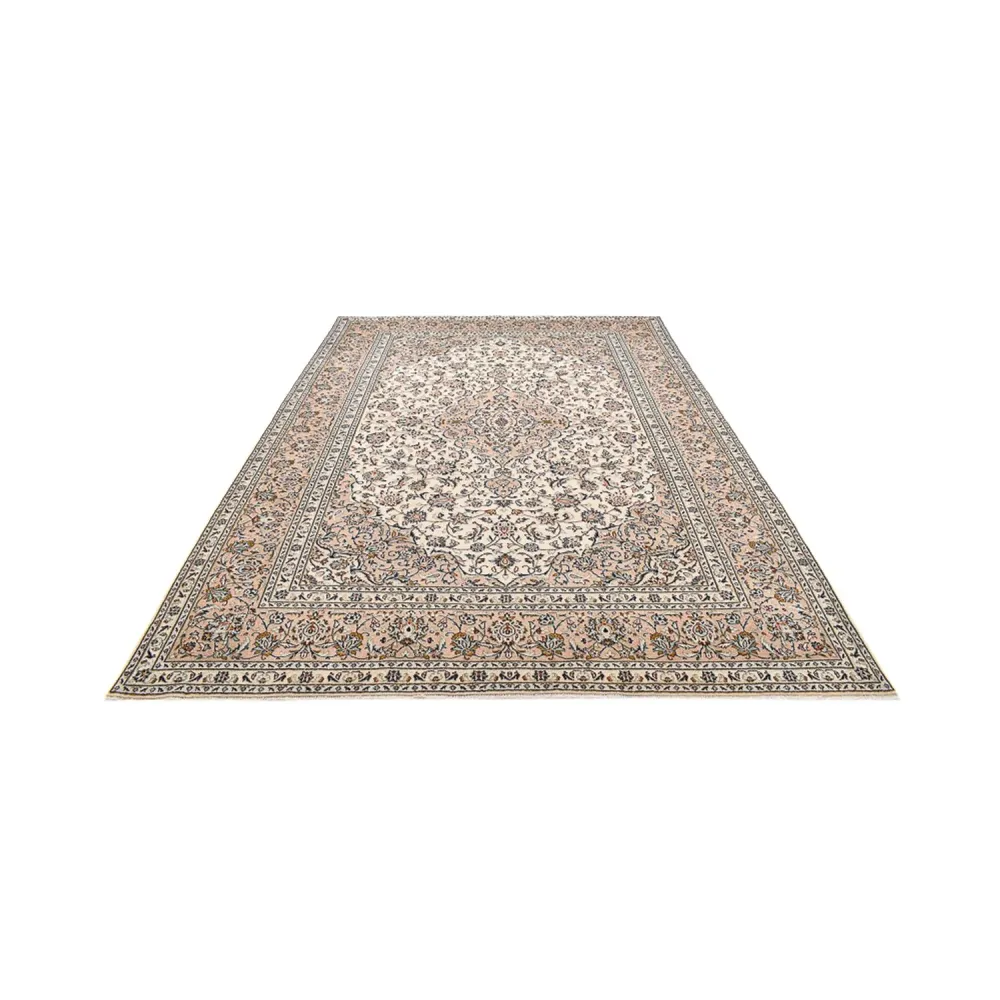 Persisk teppe - Keshan - 360 x 250 cm - lys beige