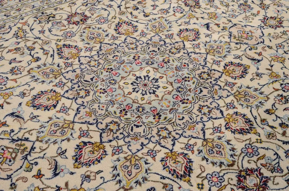 Persisk teppe - Keshan - 361 x 247 cm - beige