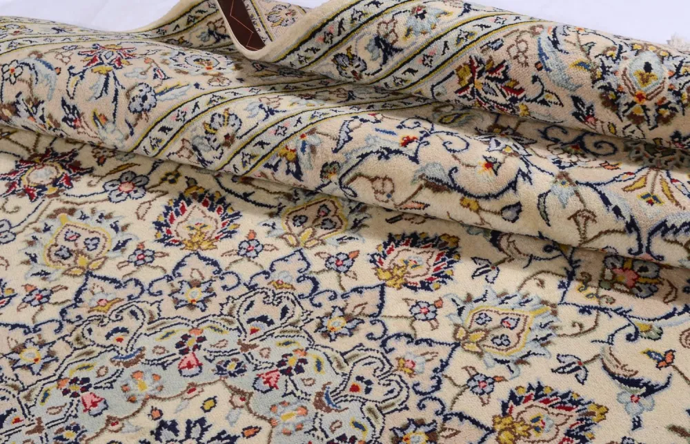 Persisk teppe - Keshan - 361 x 247 cm - beige