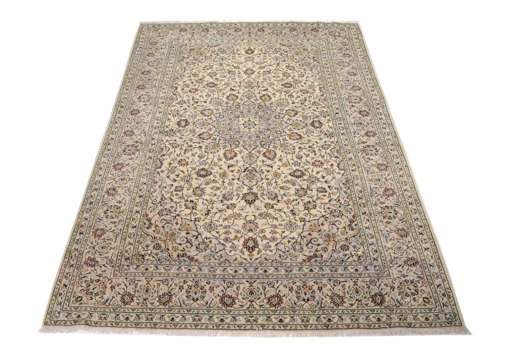 Persisk teppe - Keshan - 361 x 247 cm - beige