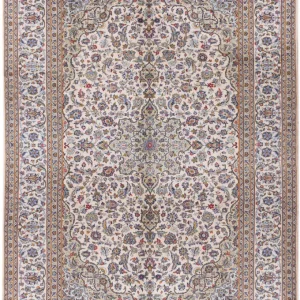 Persisk teppe - Keshan - 365 x 250 cm - krem