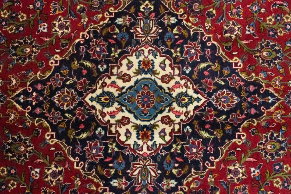 Persisk teppe - Keshan - 368 x 250 cm - rød