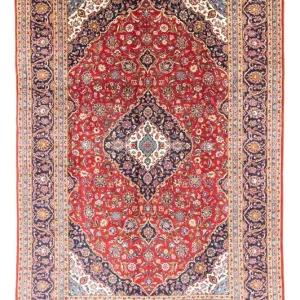 Persisk teppe - Keshan - 368 x 250 cm - rød
