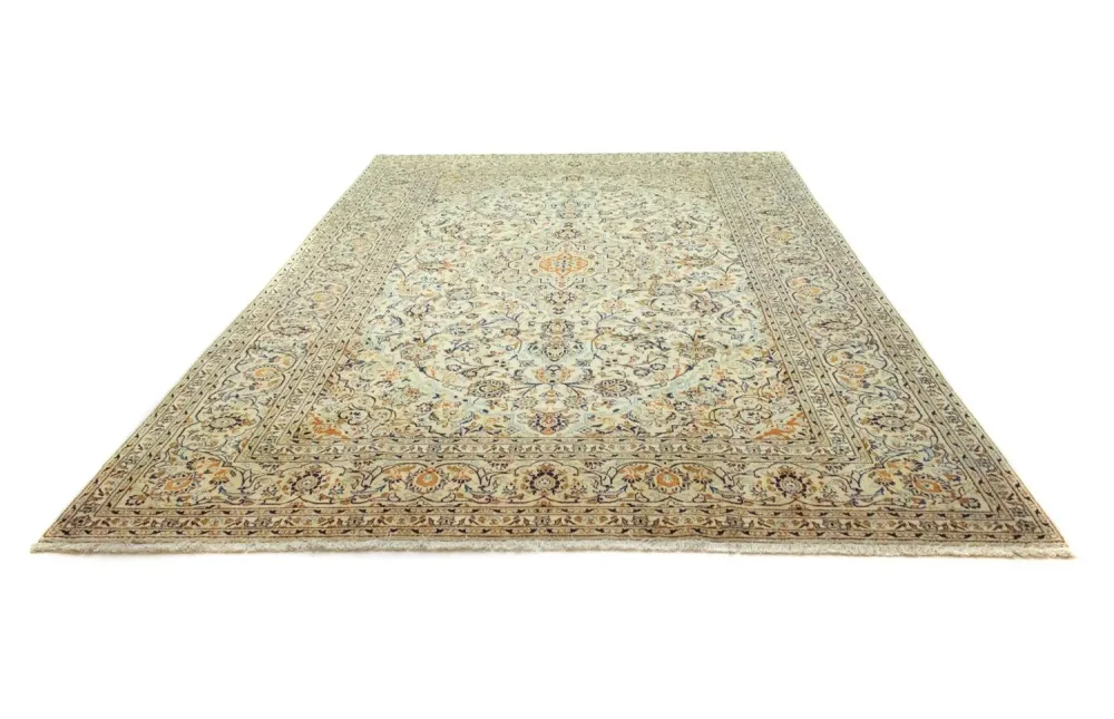 Persisk teppe - Keshan - 369 x 246 cm - beige