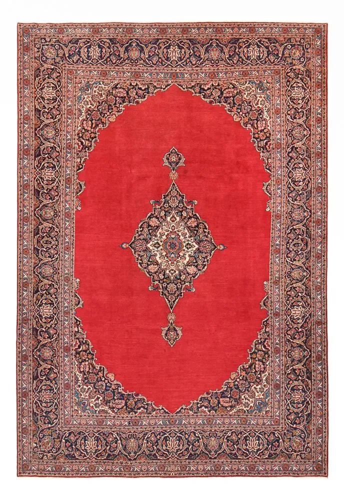 Persisk teppe - Keshan - 377 x 252 cm - rød