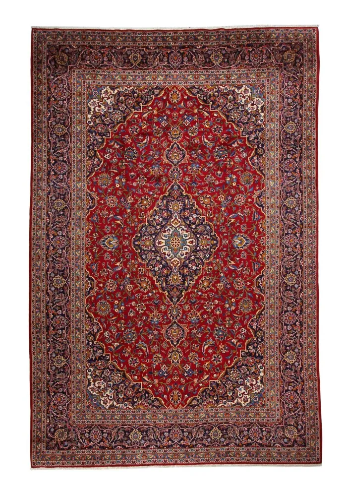 Persisk teppe - Keshan - 378 x 253 cm - rød